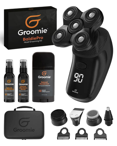 Crispy Shaving & Grooming Kit for Bald Men